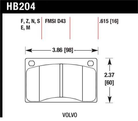 Hawk HP+ Street Brake Pads