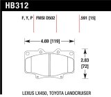 Hawk HPS Street Brake Pads thumbnail 1