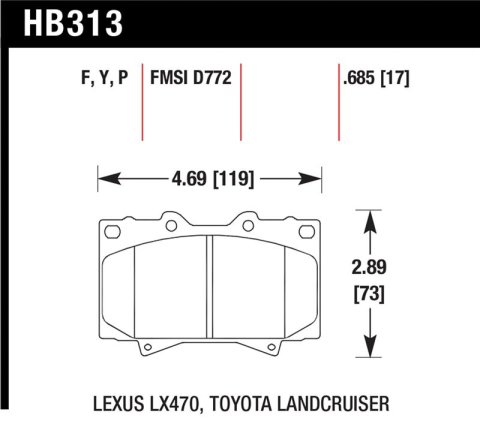 Hawk Super Duty Street Brake Pads thumbnail 1