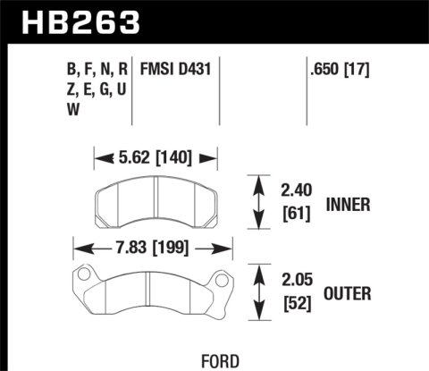Hawk Performance Ceramic Street Brake Pads thumbnail 5