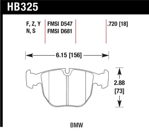 Hawk HPS Street Brake Pads thumbnail 1