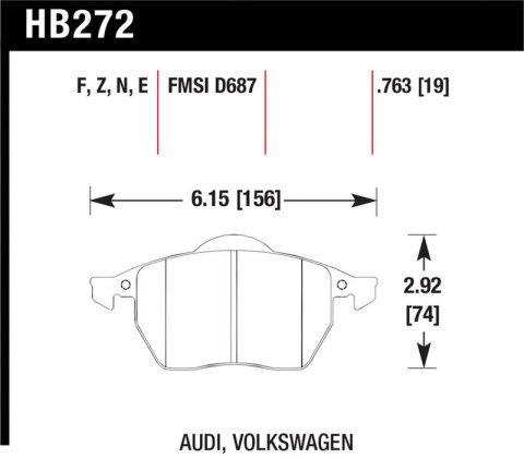 Hawk HP+ Street Brake Pads