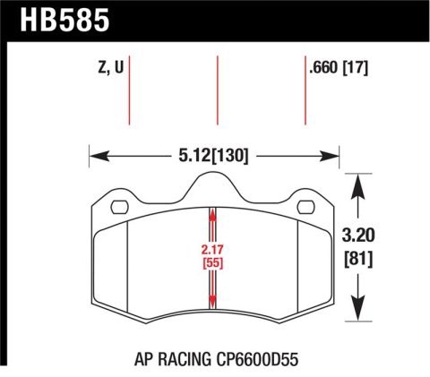 Hawk Performance Ceramic Street Brake Pads