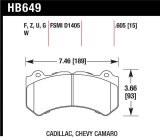 Hawk Performance Ceramic Street Brake Pads thumbnail 1