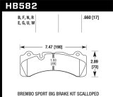 Hawk Brembo Scallped DTC-60 Race Brake Pads thumbnail 6