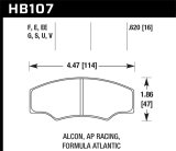 Hawk CP2361/CP3228/CP5104/CP5144 AP Racing DTC-70 Brake Pads thumbnail 6