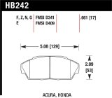 Hawk 86-01 Acura (Various) / 88-93 Honda (Various) DTC-60 Race Front Brake Pads thumbnail 1