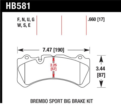 Hawk Brembo Rear BBK DTC-60 Brake Pads thumbnail 1