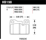 Hawk 77-88 Porsche 924 / 78-85 & 92-95 928 / 83-91 944 DTC-60 Rear Race Brake Pads thumbnail 1