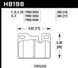 Hawk 77-88 Porsche 924 / 78-85 & 92-95 928 / 83-91 944 DTC-60 Rear Race Brake Pads thumbnail 7