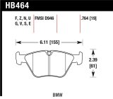 Hawk 01-06 BMW 330Ci / 01-05 330i/330Xi / 01-06 M3 DTC-60 Race Front Brake Pads thumbnail 1