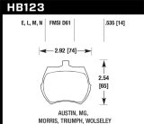 Hawk 66-79 MG Midget / 75-80 Triumph TR7 Blue 9012 Front Race Brake Pads thumbnail 4