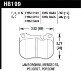 Hawk 77-84 &86-88 Porsche 924 / 78-81 928 / 83-89 944 Blue 9012 Front Race Brake Pads thumbnail 1