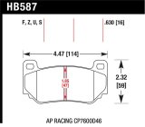 Hawk AP Racing CP7600 DTC-70 Race Brake Pads thumbnail 1