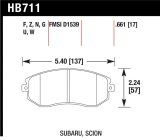 Hawk 13 Subaru BRZ / 13 Scion FR-S HP Plus Front Street Brake Pads thumbnail 1