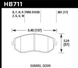Hawk 13 Subaru BRZ / 13 Scion FR-S HP Plus Front Street Brake Pads thumbnail 4