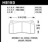 Hawk Rotora FC4 DTC-70 Race Brake Pads thumbnail 8