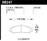 Hawk 04-09 Cadillac XLR / 01-04 Corvette Z06/ 05-06 Pontiac GTO DTC-60 Race Front Brake Pads thumbnail 1