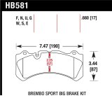 Hawk Brembo Caliper Family J/N HT-10 Race Brake Pads thumbnail 1