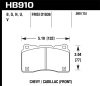 Hawk 15-16 Cadillac XTS / Chevrolet Corvette DTC-60 Front Brake Pads thumbnail 7