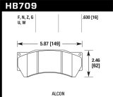 Hawk HPS 5.0 Brake Pads Ferro-Carbon Black Powder Coat 16mm Pad Thickness thumbnail 5