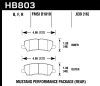 Hawk 16-17 Ford Mustang GT Brembo Package HP Plus Rear Brake Pads thumbnail 8