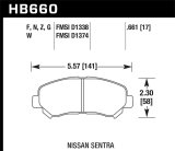 Hawk 09-14/16-18 Nissan Maxima HPS 5.0 Front Brake Pads thumbnail 1