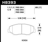 Hawk 89/03-17 Honda Accord HPS 5.0 Front Brake Pads thumbnail 2