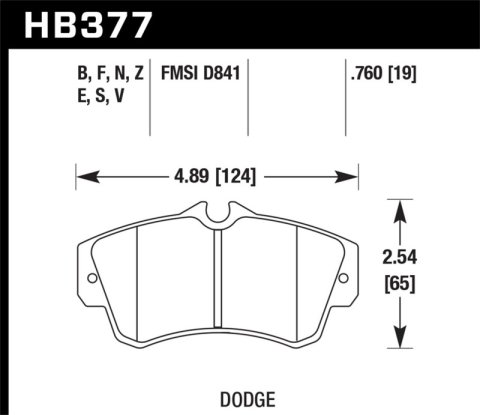 Hawk SRT4 HPS Street Front Brake Pads thumbnail 7