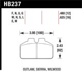 Hawk Ferro-Carbon Black Brake Pads - 12.192mm Pad Thickness thumbnail 1