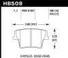 Hawk 05-10 Chrysler 300 (except SRT8) / 08-10 Dodge Challenger SE/RT HPS 5.0 Brake Pads thumbnail 9