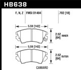Hawk 10-15 Chevrolet Camaro HPS 5.0 Front Brake Pads thumbnail 3