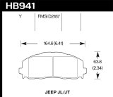 Hawk 2018 Jeep Wrangler Rubicon LTS Street Front Brake Pads thumbnail 2