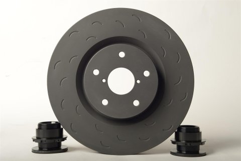 Hawk Talon 03-04 Infiniti G35 / 03-09 Nissan 350Z Slotted-Only Vented 12.76 in Front Brake Rotor Set thumbnail 2