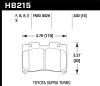 Hawk 93-98 Toyota Supra TT HPS 5.0 Street Front Brake Pads thumbnail 9