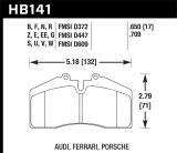 Hawk 1986-1991 Porsche 928 CS HPS 5.0 Front Brake Pads thumbnail 6
