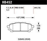 Hawk 2006-2006 Saab 9-2X 2.5i HPS 5.0 Rear Brake Pads thumbnail 1