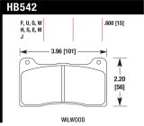 Hawk Wilwood 15mm DTC-30 Race Brake Pads thumbnail 1