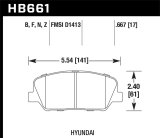 Hawk 12-13 Hyundai Veloster / 2014 Kia Forte Front HPS 5.0 Street Brake Pads thumbnail 3