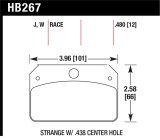 Hawk DR-97 Brake Pads for Strange w/ 0.438in Center Hole thumbnail 1
