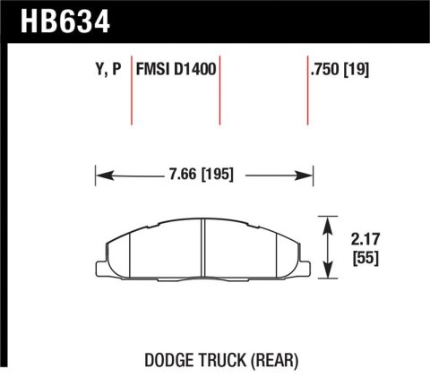 Hawk 09-14 Dodge Ram 2500/3500 Rear LTS Brake Pads thumbnail 1