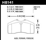 Hawk Porsche 911/928/944/968 ER-1 Front Brake Pads thumbnail 6