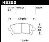 Hawk 02-03 WRX / 98-01 Impreza / 97-02 Legacy 2.5L / 98-02 Forester 2.5L D721 Performance Ceramic St thumbnail 4
