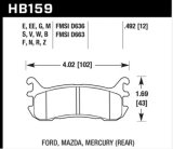 Hawk 03-05 Mazda Miata Rear ER-1 Brake Pad Set thumbnail 1