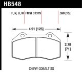 Hawk 15-19 Alfa Romeo 4C 1.7L Base OE Incl.Pad Wear Sensor Front ER-1 Brake Pads thumbnail 1