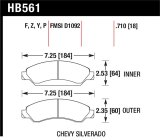 Hawk 07 Chevy Tahoe LTZ Front LTS Brake Pads thumbnail 1