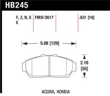 Hawk 94-01 Acura Integra (excl Type R) HP+ Street Front Brake Pads thumbnail 1