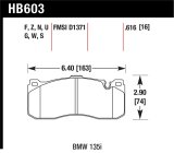 Hawk BMW 135i HP+ Street Front Brake Pads thumbnail 1