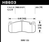 Hawk BMW 135i HT-10 Race Front Brake Pads thumbnail 8