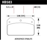 Hawk HP+ Aerospace Dynalite w/ 0.218in Hole Brake Pads thumbnail 1
